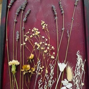 Elegant Floral Wall Art with Lavender and White Accents